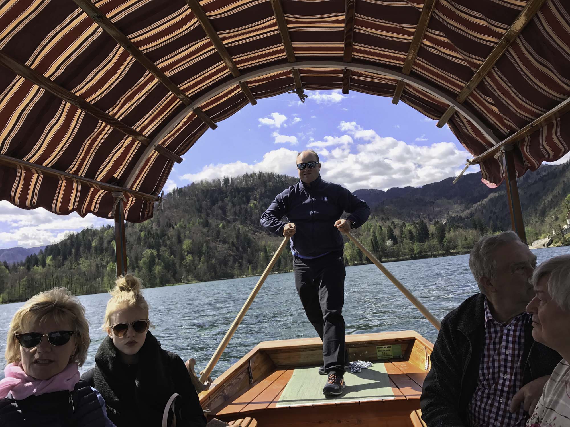 Bild von der Rückfahrt im Boot