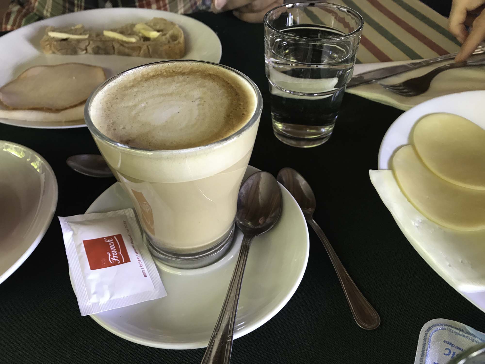 Cafe in der Villa Diana