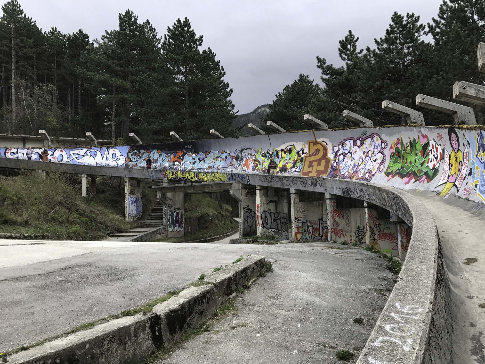 Olympische Bobbahn in Sarajevo
